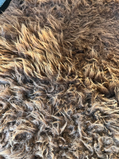 Brown and Beautiful Sheepskin Rug