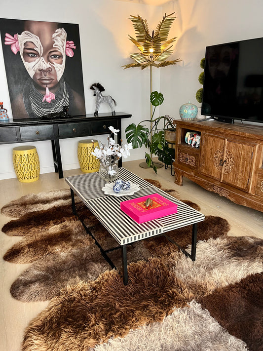 Brown and Beautiful Sheepskin Rug