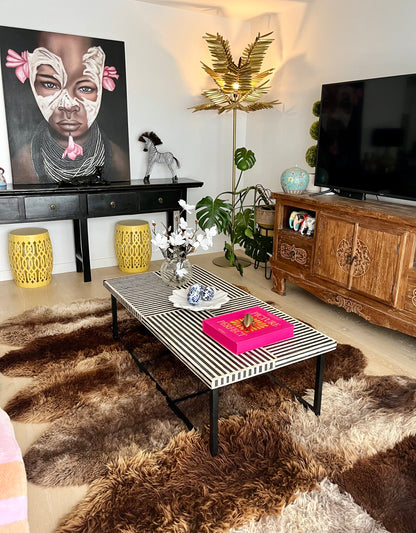 Brown and Beautiful Sheepskin Rug