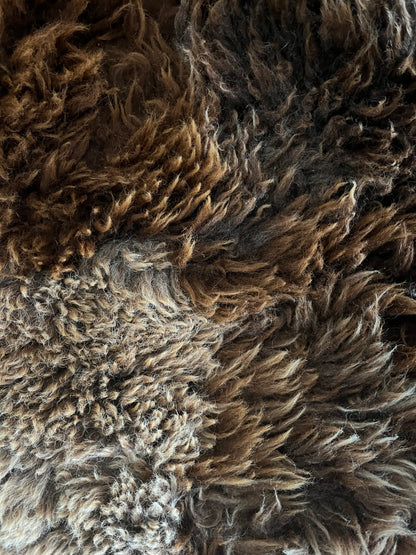 Brown and Beautiful Sheepskin Rug
