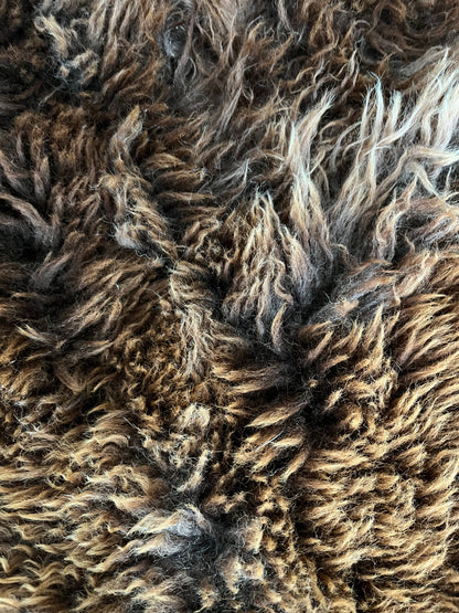 Brown and Beautiful Sheepskin Rug