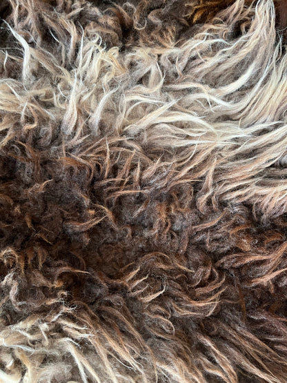 Brown and Beautiful Sheepskin Rug