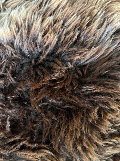 Brown and Beautiful Sheepskin Rug