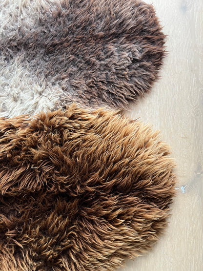 Brown and Beautiful Sheepskin Rug