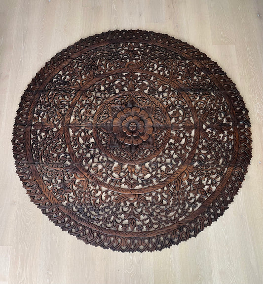 Beautiful Large Carved Wooden Wall Decor