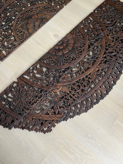 Beautiful Large Carved Wooden Wall Decor