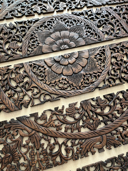 Beautiful Large Carved Wooden Wall Decor