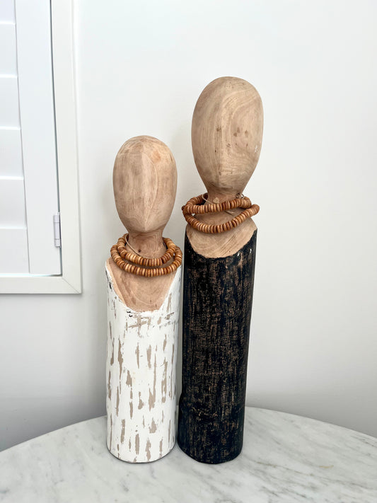 Pair of Le Forge Log Busts