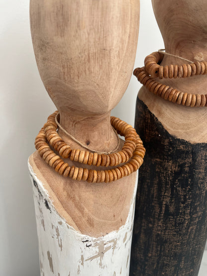 Pair of Le Forge Log Busts