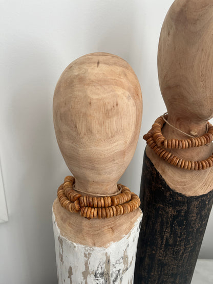 Pair of Le Forge Log Busts