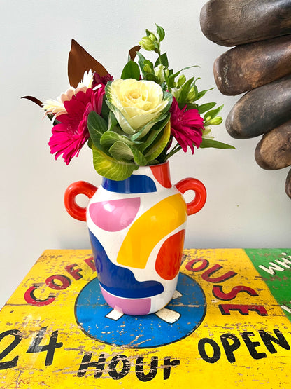 Vibrant Ceramic Vase