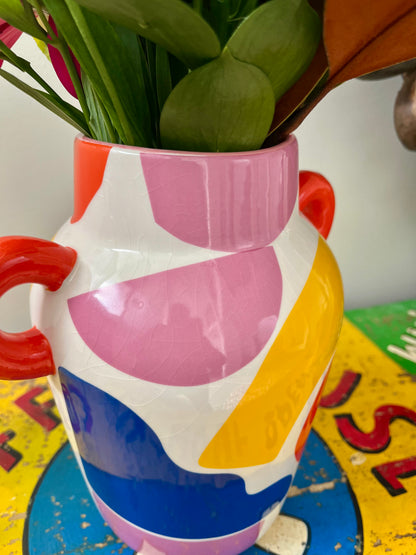 Vibrant Ceramic Vase
