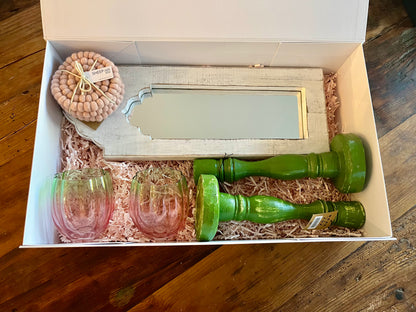 Large Gift Box-Petals & Pom Poms