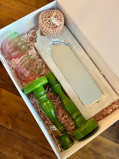 Large Gift Box-Petals & Pom Poms