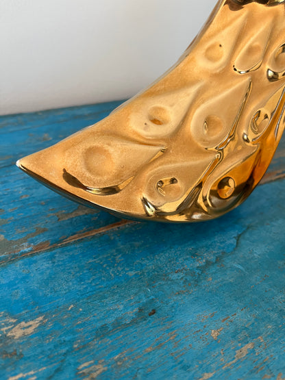 Pair of Gold Bird Sculptures by Jonathan Adler