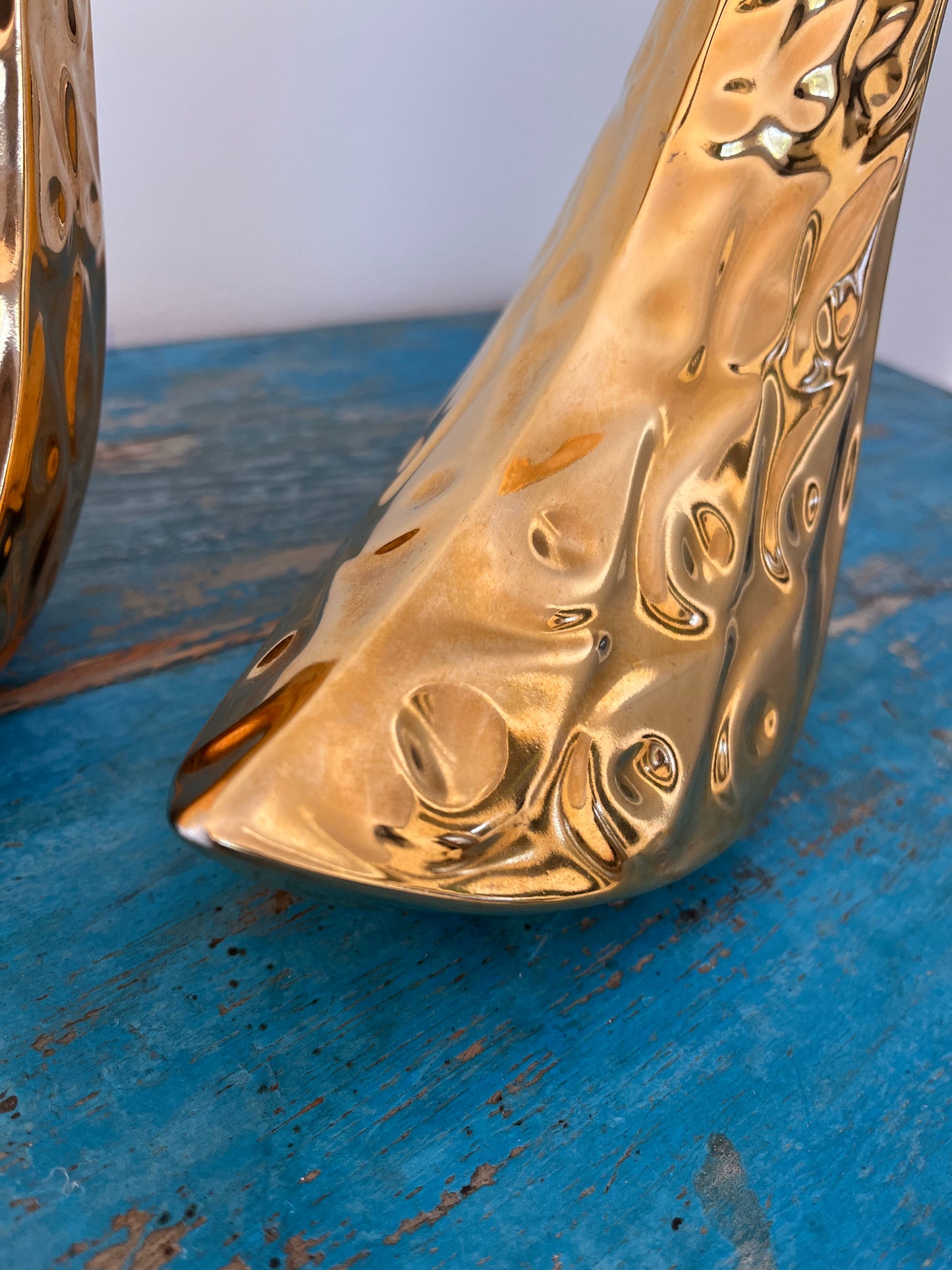 Pair of Gold Bird Sculptures by Jonathan Adler