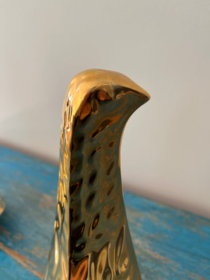 Pair of Gold Bird Sculptures by Jonathan Adler