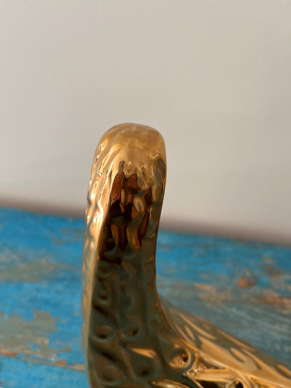 Pair of Gold Bird Sculptures by Jonathan Adler