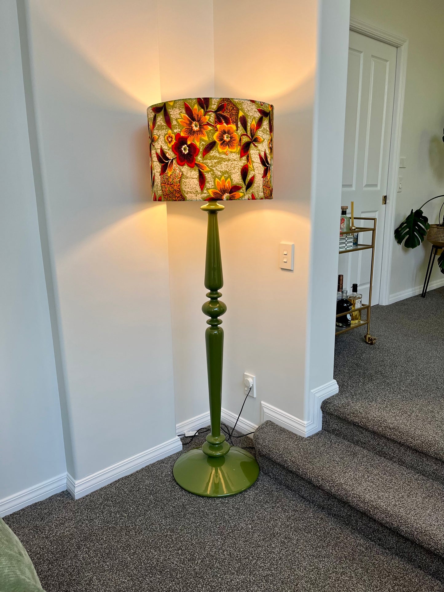 Beautiful Green Floor Lamp