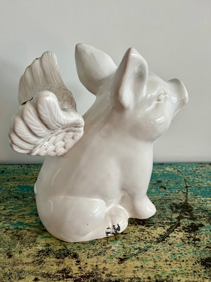 Pretty Pig with Wings Ornament
