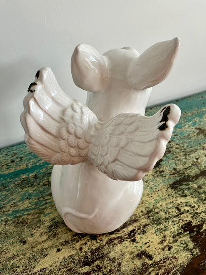 Pretty Pig with Wings Ornament