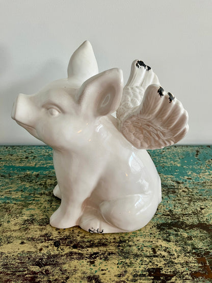 Pretty Pig with Wings Ornament