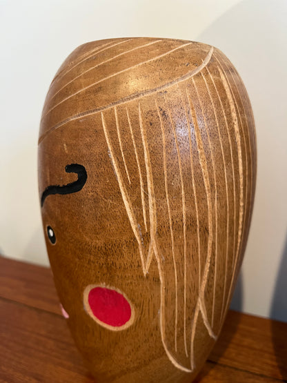 Funky Mr & Mrs Wooden Decorative Vases