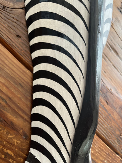 Wooden Zebra Face Wall Hanging