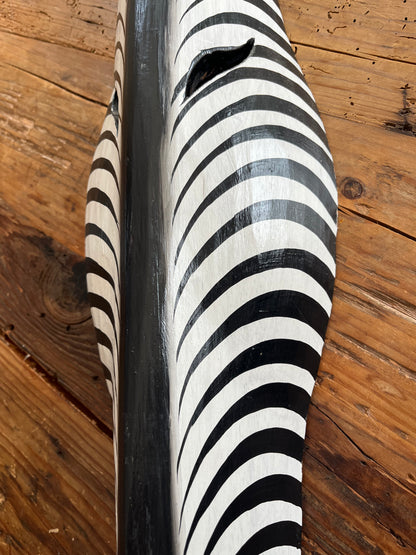 Wooden Zebra Face Wall Hanging