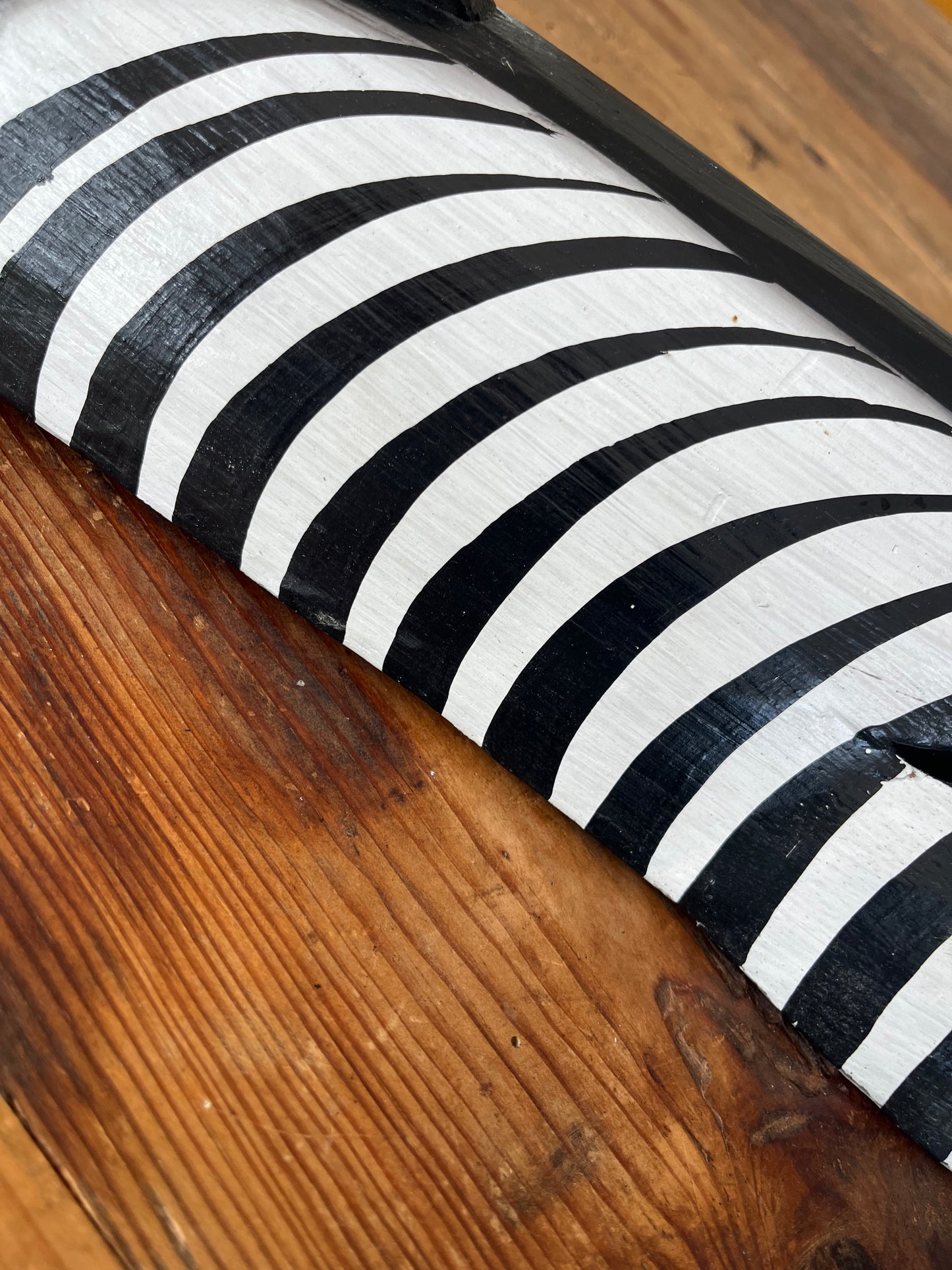Wooden Zebra Face Wall Hanging
