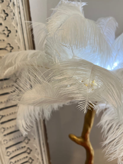 Gorgeous Feather Table Lamp