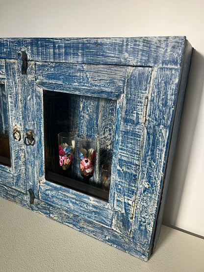Beautiful Rustic Wall Display Cabinet