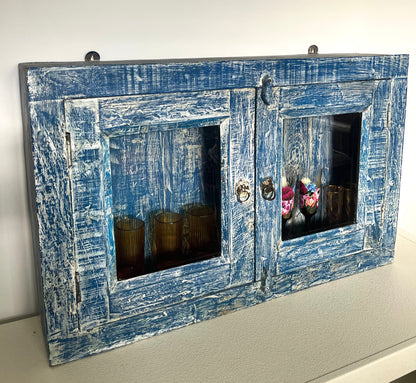 Beautiful Rustic Wall Display Cabinet