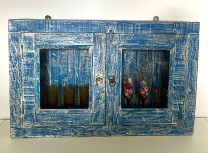 Beautiful Rustic Wall Display Cabinet
