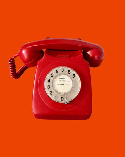 Red Retro Telephone